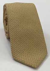 Tan Prometeo Grenadine Silk Tie #GPMT-18